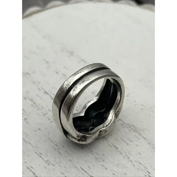 James Avery Retired Size 8 Braided Woven Ring Neat Piece!